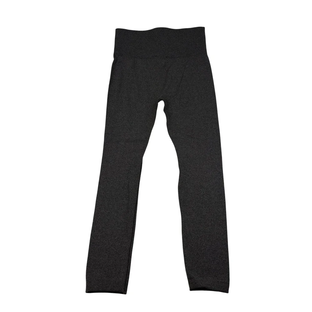 Zenana Outfitters Charcoal Gray Fleece Lined High Waisted Leggings L/XL NP-5653